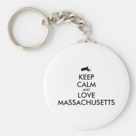 Maßgeschneiderte MASSACHUSETTEN für BEHALTEN CALM  Schlüsselanhänger