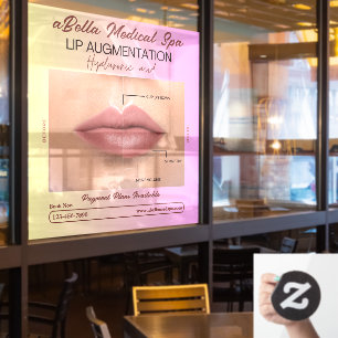Maßgeschneiderte Med Wellness-Center Lip Augmentat Fensteraufkleber