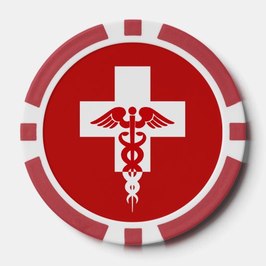 Maßgeschneiderte Medical Beruflich Poker Chips (Vorderseite)