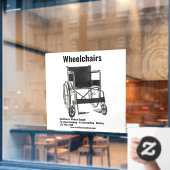 Maßgeschneiderte medizinische Versorgung Shop Roll Fensteraufkleber (Café-Fenster)