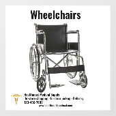 Maßgeschneiderte medizinische Versorgung Shop Roll Fensteraufkleber (Blatt)