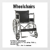 Maßgeschneiderte medizinische Versorgung Shop Roll Fensteraufkleber (Blatt)