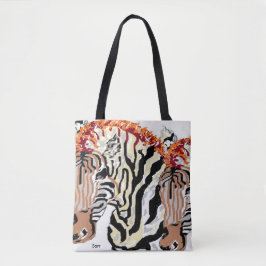 Maßgeschneiderte Mehrdruck-Tasche/Zebras Tasche