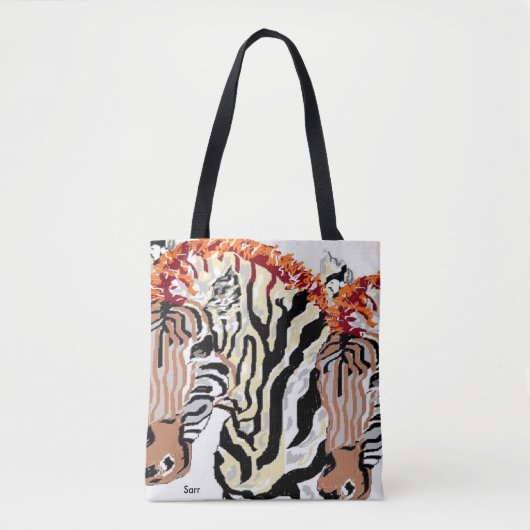 Maßgeschneiderte Mehrdruck-Tasche/Zebras Tasche (Vorderseite)
