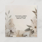 Maßgeschneiderte Meilensteine-Celebration-Karten Quadratische Visitenkarte (Rückseite)