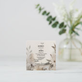 Maßgeschneiderte Meilensteine-Celebration-Karten Quadratische Visitenkarte (Stehend Vorderseite)