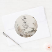 Maßgeschneiderte Meilensteine-Celebration-Karten Runder Aufkleber (Umschlag)