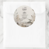 Maßgeschneiderte Meilensteine-Celebration-Karten Runder Aufkleber (Tasche)