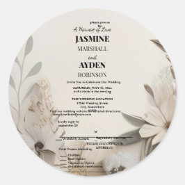 Maßgeschneiderte Meilensteine-Celebration-Karten Runder Aufkleber