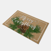 Maßgeschneiderte Merit alles auf Imitaten Burlap K Fußmatte (Schrägansicht)