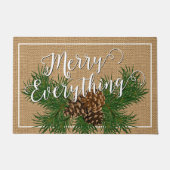 Maßgeschneiderte Merit alles auf Imitaten Burlap K Fußmatte (Vorderseite)