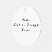 Maßgeschneiderte Metalldekoration - Design hinzufü Ornament Aus Metall (Vorderseite links)