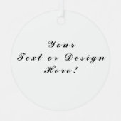 Maßgeschneiderte Metalldekoration - Design hinzufü Ornament Aus Metall (Vorderseite)