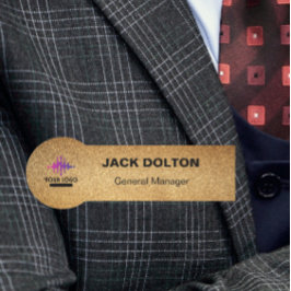 Maßgeschneiderte Metallienname-Tag für Mitarbeiter Namensschild