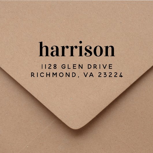 Maßgeschneiderte minimale moderne Typografie-Rücks Gummistempel