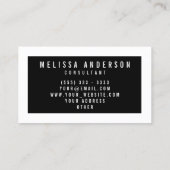 Maßgeschneiderte Minimalistische Berufliche Modern Visitenkarte (Rückseite)