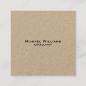 Maßgeschneiderte Minimalistische einfache Beruflic Quadratische Visitenkarte (Vorderseite)