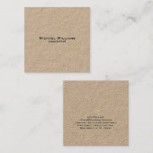 Maßgeschneiderte Minimalistische einfache Beruflic Quadratische Visitenkarte (Vorne/Hinten)
