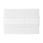 Maßgeschneiderte Minimalistische Einmalschrift Einladungsbanderole (Rückseitenbeispiel)