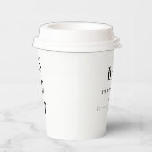 Maßgeschneiderte minimalistische Hochzeitsstipps-V Pappbecher (Rechts)
