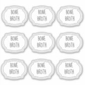 Maßgeschneiderte Minimalistische Landhauskonserven Aufkleber (Vorderseite)