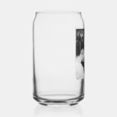 Maßgeschneiderte Minimalistische Schwarz-weiße Paa Dosenglas (Rechts)