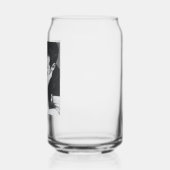 Maßgeschneiderte Minimalistische Schwarz-weiße Paa Dosenglas (Links)