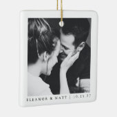 Maßgeschneiderte Minimalistische Schwarz-weiße Paa Keramikornament (Rechts)