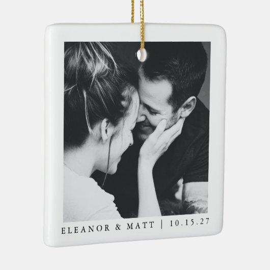 Maßgeschneiderte Minimalistische Schwarz-weiße Paa Keramikornament (Rechts)