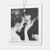 Maßgeschneiderte Minimalistische Schwarz-weiße Paa Keramikornament (Links)