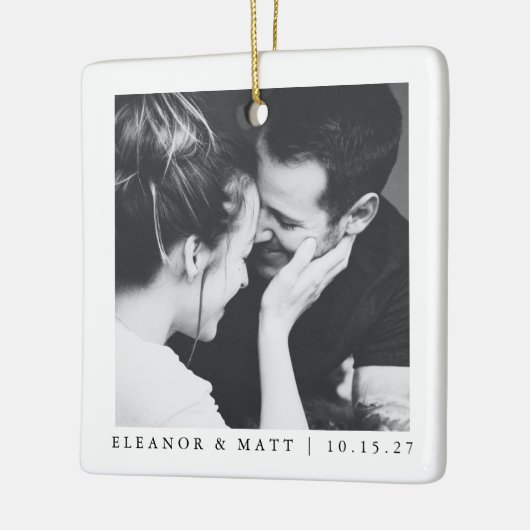 Maßgeschneiderte Minimalistische Schwarz-weiße Paa Keramikornament (Links)