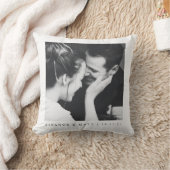 Maßgeschneiderte Minimalistische Schwarz-weiße Paa Kissen (Decke)