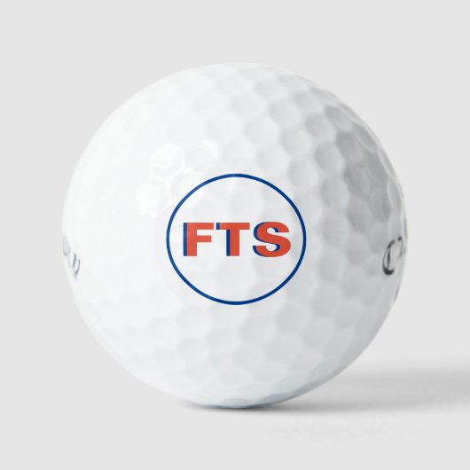 Maßgeschneiderte Mit Monogramm Blockbriefe für Gol Golfball (Vorderseite)