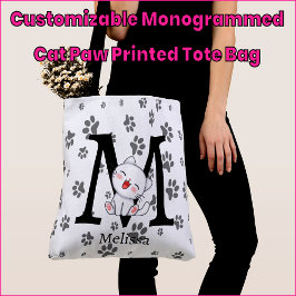 Maßgeschneiderte Mit Monogramm Katzenpappe Tasche