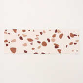 Maßgeschneiderte Modern Boho Terrazzo Muster Yoga  Yogamatte (Rückseite (Horizontal))