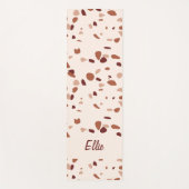 Maßgeschneiderte Modern Boho Terrazzo Muster Yoga Yogamatte (Vorderseite)