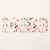 Maßgeschneiderte Modern Boho Terrazzo Muster Yoga Yogamatte (Vorderseite (Horizontal))