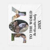 Maßgeschneiderte moderne 3-Foto-Collage Freude an  Fleecedecke (Vorderseite)