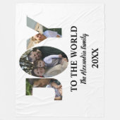 Maßgeschneiderte moderne 3-Foto-Collage Freude an  Fleecedecke (Vorderseite)