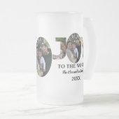 Maßgeschneiderte moderne 3-Foto-Collage Freude an  Mattglas Bierglas (VorderseiteRechts)