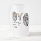 Maßgeschneiderte moderne 3-Foto-Collage Freude an  Mattglas Bierglas (Vorderseite Links)