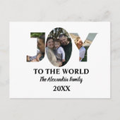 Maßgeschneiderte moderne 3-Foto-Collage Freude an Postkarte (Vorderseite)