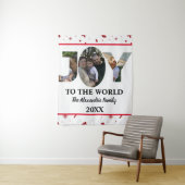 Maßgeschneiderte moderne 3-Foto-Collage Freude an  Wandteppich (Beispiel)