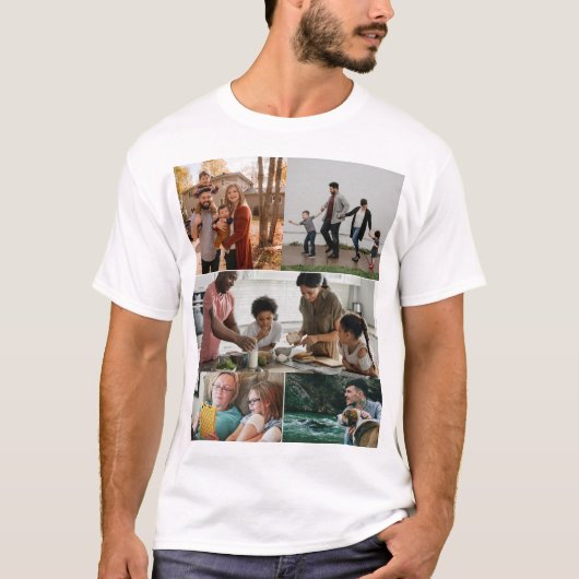 Maßgeschneiderte moderne 5 Fotomaterial T-Shirt (Vorderseite)