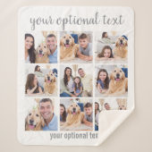 Maßgeschneiderte moderne 9 Fotomaterial Sherpadecke (Vorderseite)