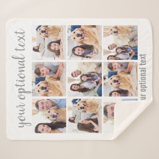 Maßgeschneiderte moderne 9 Fotomaterial Sherpadecke (Vorderseite (Horizontal))