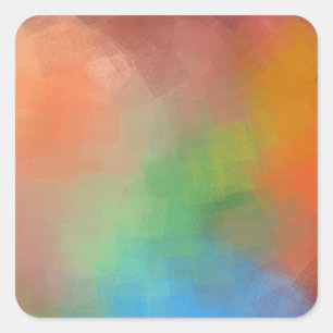 Maßgeschneiderte moderne Abstrakt Art Blank Elegan Quadratischer Aufkleber