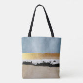 Maßgeschneiderte, moderne Abstrakt Tote Bag Tasche (Rückseite)