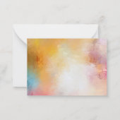 Maßgeschneiderte, moderne Abstrakte Blindvorlage Mitteilungskarte (Rückseite)