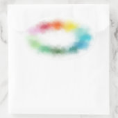 Maßgeschneiderte, moderne, Abstrakte Blindvorlage Ovaler Aufkleber (Tasche)